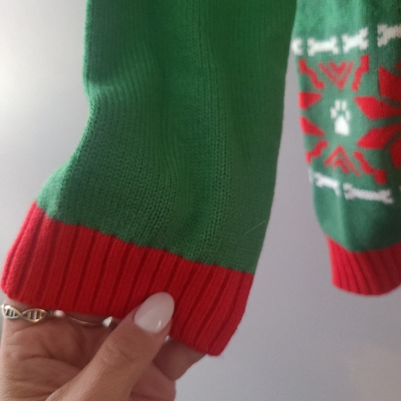 Norther Pole Dachshund Through The Snow Red/ Green Holiday Sweater - Women's XXL - Picture 3 of 5